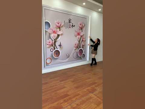 How to Stick Wallpaper , Home decoration with Stick Wallpaper part2810