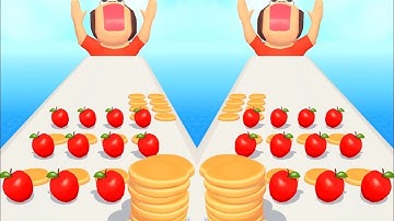 Pancake Run 🍌🥞🍓 All Levels Gameplay Walkthrough (Android, iOS) New Android Games