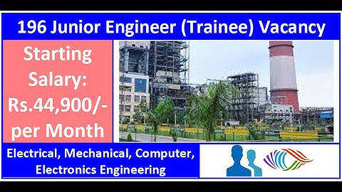 Junior Engineer 196 Vacancy | Uttar Pradesh Rajya Vidyut Utpadan Nigam Limited (UPRVUNL)