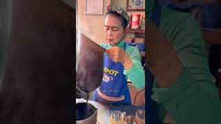 Famous Thai Auntie Making Sweet Black Coffee -Thai Street Food