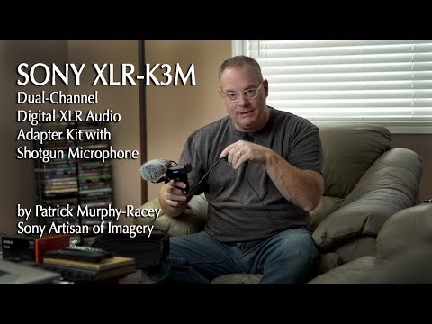 Sony XLR-K3M Dual-Channel Digital XLR Audio Adapter Kit with Shotgun Microphone by PM-R