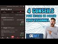 1xbet 4 conseils  mettre en pratique pour devenir un parieur professionnel compte professionnel