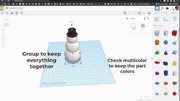 TinkerCAD snowman tutorial