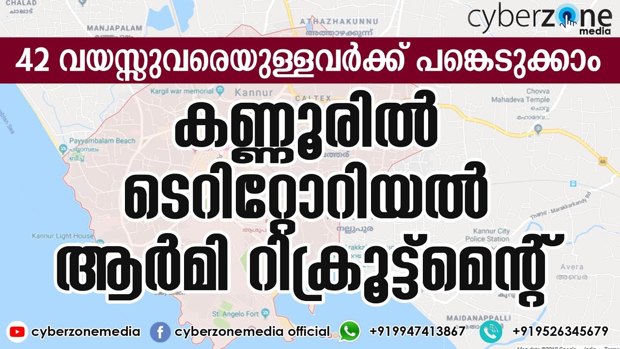 Territorial Army Recruitment Rally in Kannur 2019 