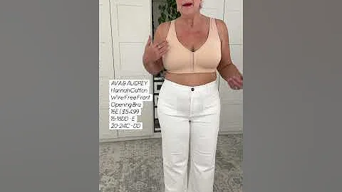 Natalie’s Latest Try-On@LetMeTryBeforeYouBuy❤️Ava & Audrey Hannah Wire-free Front Opening Bra Review