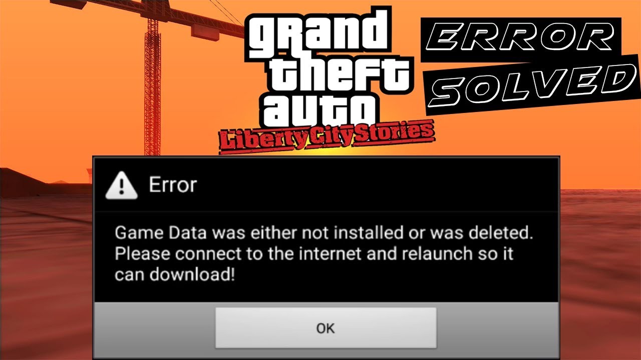 Game is not installed. GTA VC Error Fix. Картинка рантайм еррор ГТА. Download failed. GTA Liberty City stories Android 11 Fix fail.