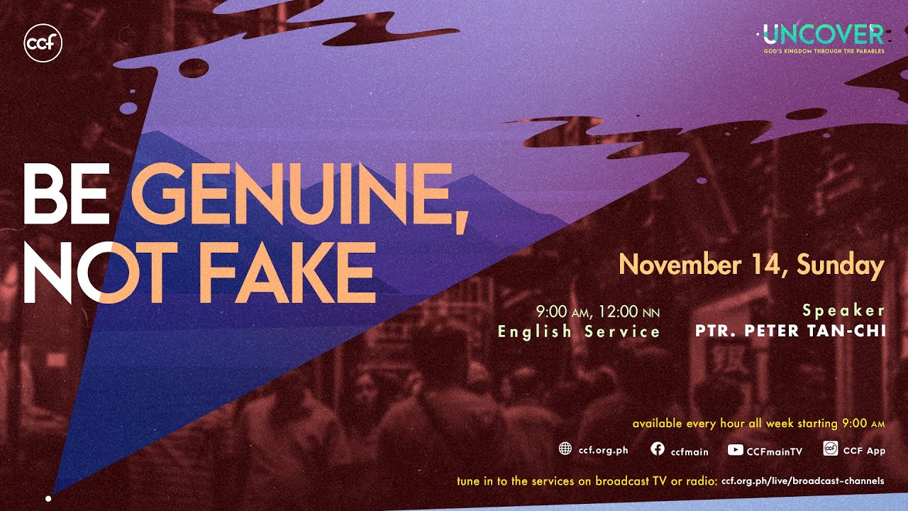 Download Be Genuine, Not Fake | Peter Tan-Chi