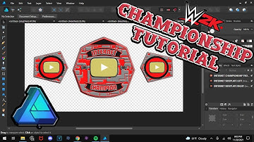 WWE2K- Creating Championship Logos- Affinity Designer Tutorial