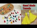 How to make silk thread tassels hand made