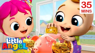 Piggy Bank Song + More Little Angel Kids Songs & Nursery Rhymes