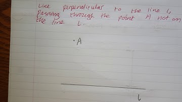 Perpendicular line with set square