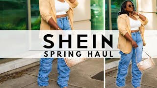 SHEIN SPRING HAUL 2023 | Affordable Plus-Size Denim, Dresses, Blazers Under $40