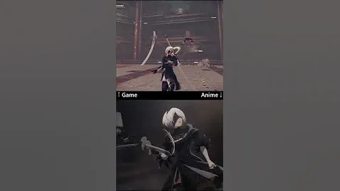 Nier Automata Game vs Anime Comparison - DayDayNews