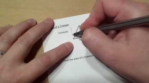 10.1 Developing Formulas for Triangles and Quadrilaterals Notes Video - Geometry