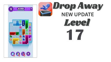 Drop Away Level 17 Walkthrough - NEW UPDATE | Step-by-Step Guide 🧠 | SolutionGuruji
