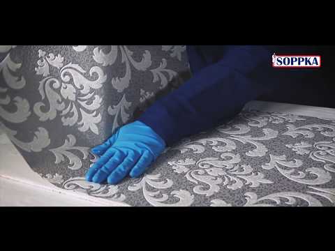 Поклейка обоев на OSB c использованием универсальной  шпатлевки SOPPKA