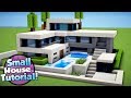 Minecraft: How to Build a Small Modern House Tutorial  (#16)