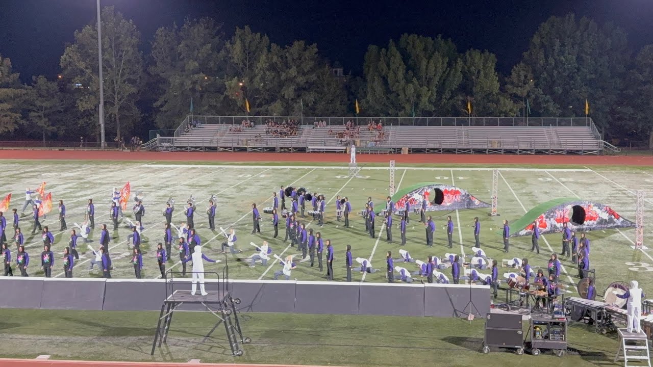 Quincy High School finals performance at 2025 Rock Bridge Marching Festival