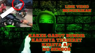 MENGERIKAN, VIDEO BUNDIR KAKI TERLINDAS KERETA API TAPI MASIH HIDUP. VIDEO SADIS NO SENSOR