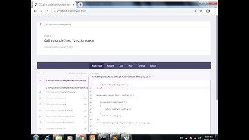 Call to undefined function get() || Error Call to undefined function get()