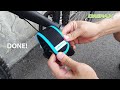 HOW TO INSTALL THE BIKE PEDAL STRAP---Outdoor Bike Pedal Straps Toe Clips Straps Tape 2 PCS