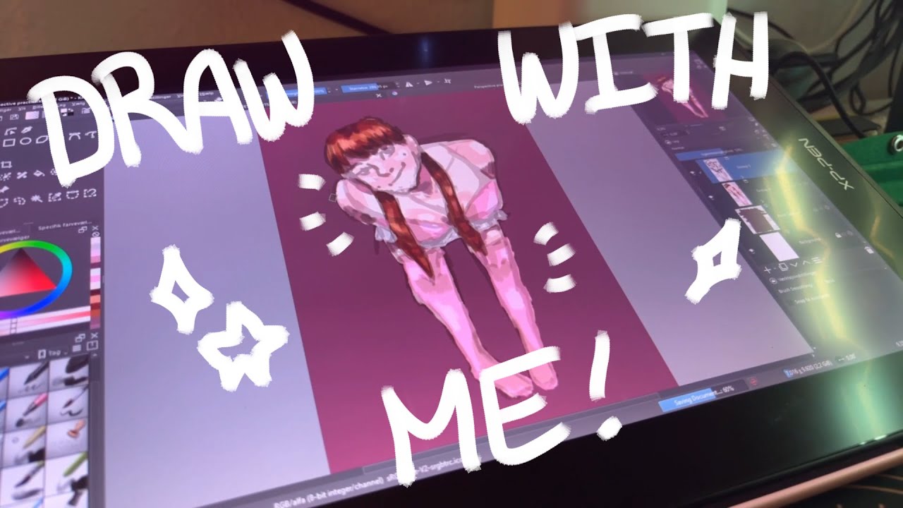 Draw with me colour sketch session 💙 - YouTube
