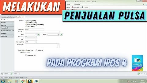 Melakukan Penjualan Pulsa Eektrik pada PROGRAM IPOS 4 - APLIKASI KASIR TERBAIK