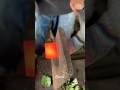This is how a blacksmith shapes a rubber tapping knife #blacksmith #forging #craftmanship #america