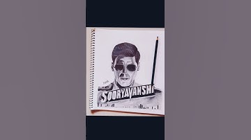 Sooryavanshi Pencil Sketch 🎬 | Akshay Kumar Fan Made Art🔥🥶#trending #shortfeed #shorts #viralvideo