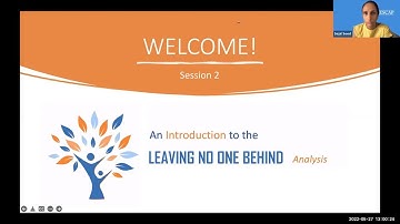 Training on an Introduction to the Leaving No One Behind (LNOB) Analysis, Tonga, 27 May 2022