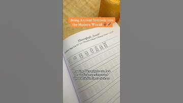 Bring Ancient Sacred Symbols into the modern world. Learn to write beautiful hieroglyphs and learn