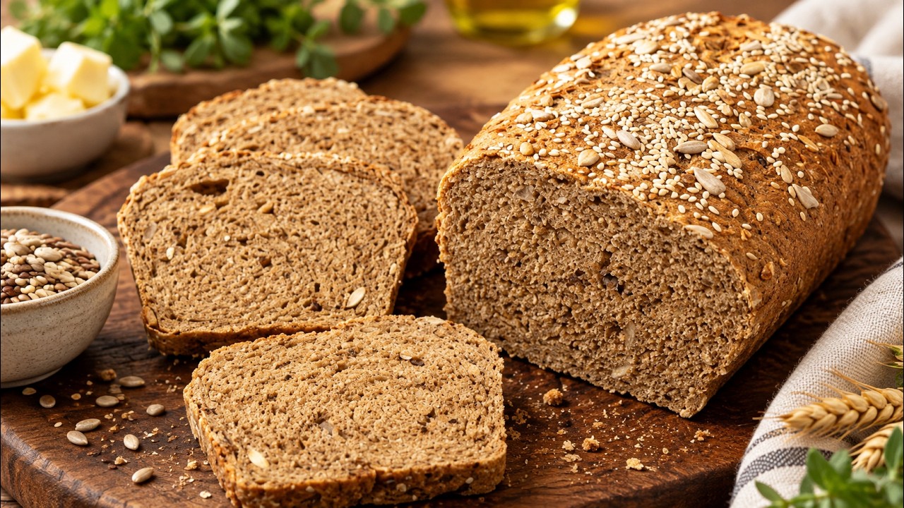 #31 نان تست چند غله| نون تست با آرد جو| نان تست مغذی خانگی| Multigrain ...