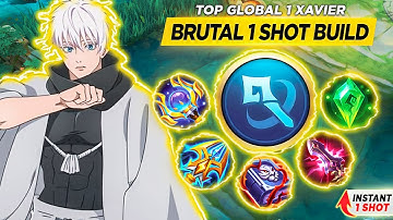 TOP 1 GLOBAL XAVIER BEST 1 HIT BUILD 2025 INSTANT DELETE! 😱 (CHEAT?) | XAVIER BEST BUILD 2025 | MLBB