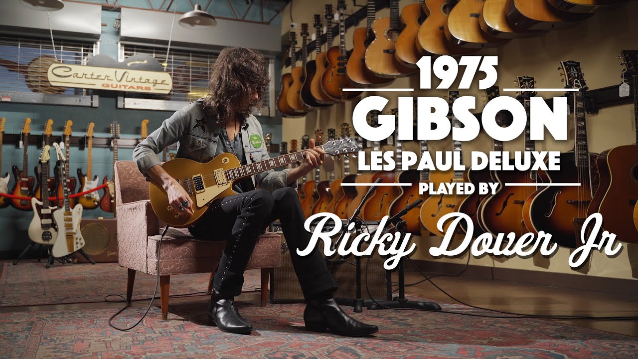 1975 Gibson Les Paul Deluxe played by Ricky Dover Jr. - YouTube