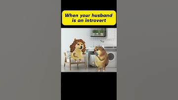 When your husband is an introvert.  #animations #funny