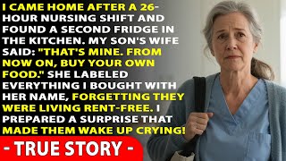 I came home after a 26-hour nursing shift and found a second fridge in the kitchen. My son’s wife...