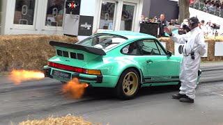 Street-legal Porsche 930 TAG Turbo with Formula 1 Engine! 1.5L V6 Turbo Sounds & Flames!