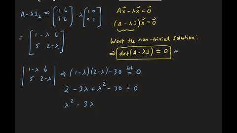 Example 1: Finding Eigenvalues and Eigenvectors
