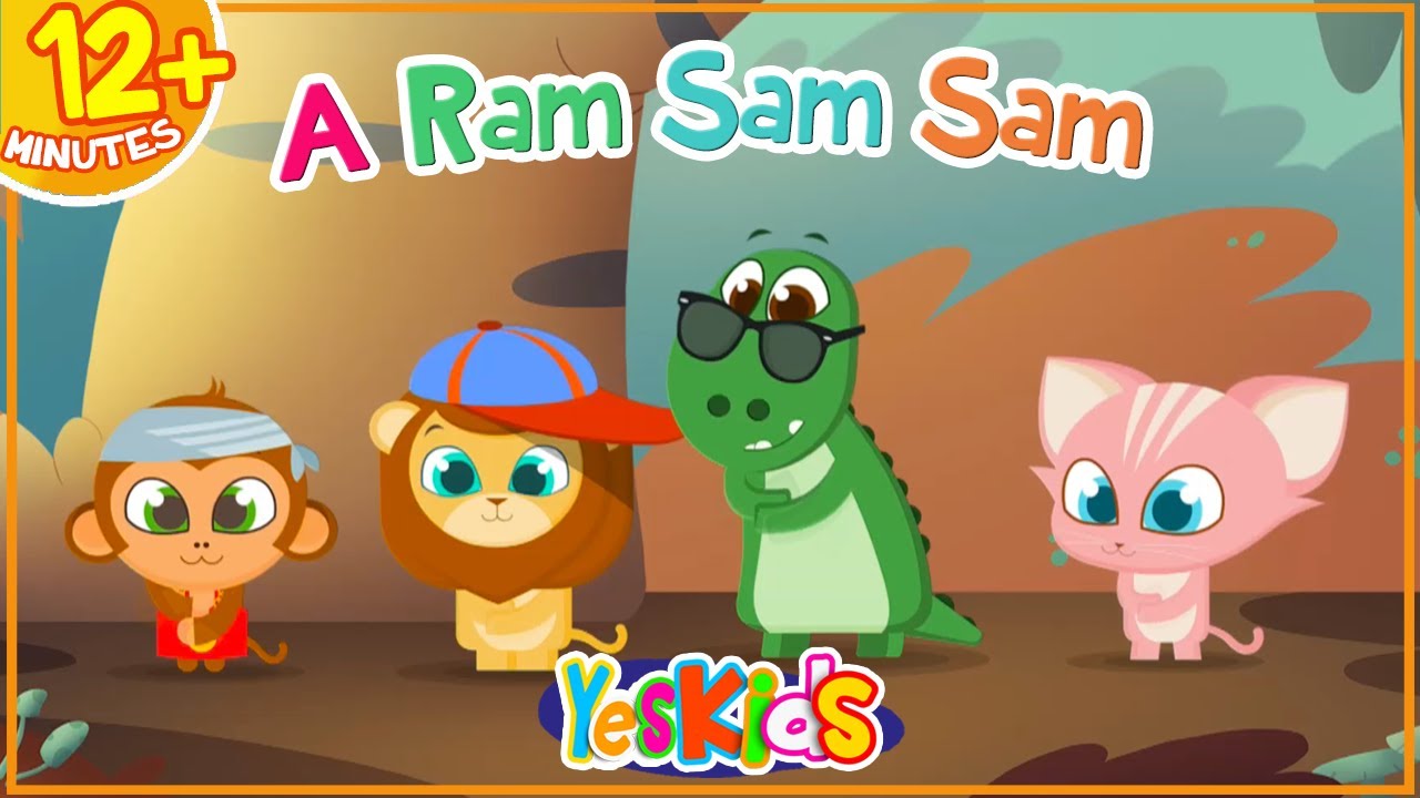 A Ram Sam Sam en Francais - Comptines à gestes pour bébé | YesKids - YouTube