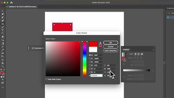 Brief explanation of the color picker in Adobe Illustrator