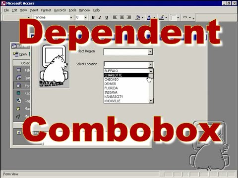 Combobox in Access where values are Dependent on another Combobox (cascading) ~ DataPig