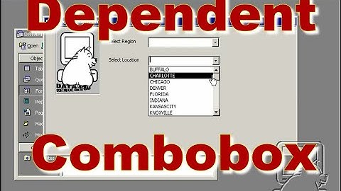 Combobox in Access where values are Dependent on another Combobox (cascading) ~ DataPig
