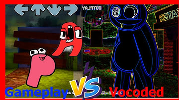 FNF Character Test   Gameplay VS Vocoded   Alphabet Lore  P    Pibby Rainbow Friends   FNF Mod