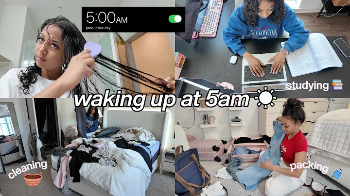 waking up at 5 am to get my life together *productive day in my life*