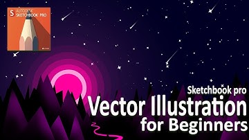 Vector illustration tutorial for complete beginners - Sketchbook pro - By Pallab Biswas