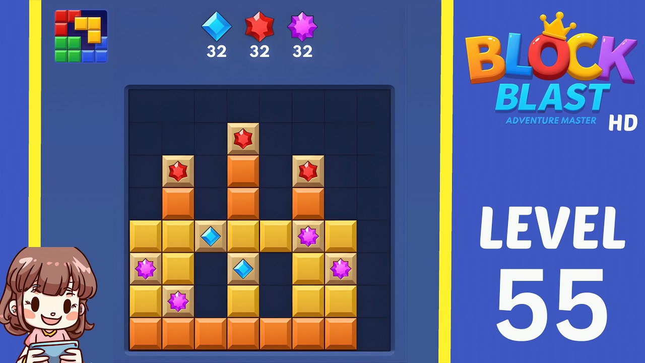 Block Blast Level 55 Adventure Solution Walkthrough - YouTube