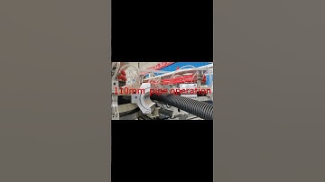 180H high speed horizontal double wall corrugated pipe machine operation before delivery