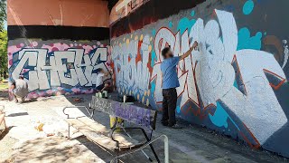 Chrome Graffiti Pieces in the Park by Dirty Hands Boy 275 views 1 year ago 4 minutes, 48 seconds