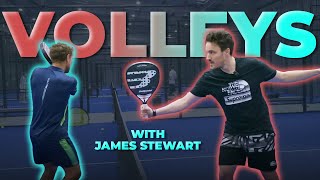 Padel Training Vlog: VOLLEYS with JAMES STEWART | ThePadelSchool.com