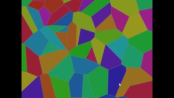 A Voronoi diagram in p5.js
